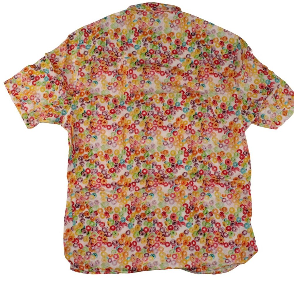 Chubbies The Nutter Med Tooty Fruity Loop Cereal Button Down Collar Dress Shirt - Picture 2 of 3